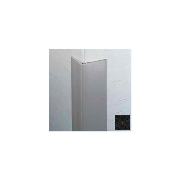 Pawling Flexible Vinyl Corner Guard, 2-1/2" Wings, 3/16" Radius, 8'H, Black, Heavy Duty Flexible Vinyl CG-3-8-1 - main